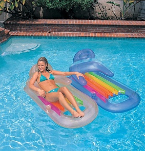 Надувной матрас-кресло Кинг кул 160 х 85 см., 2 цвета (Intex, с58802)